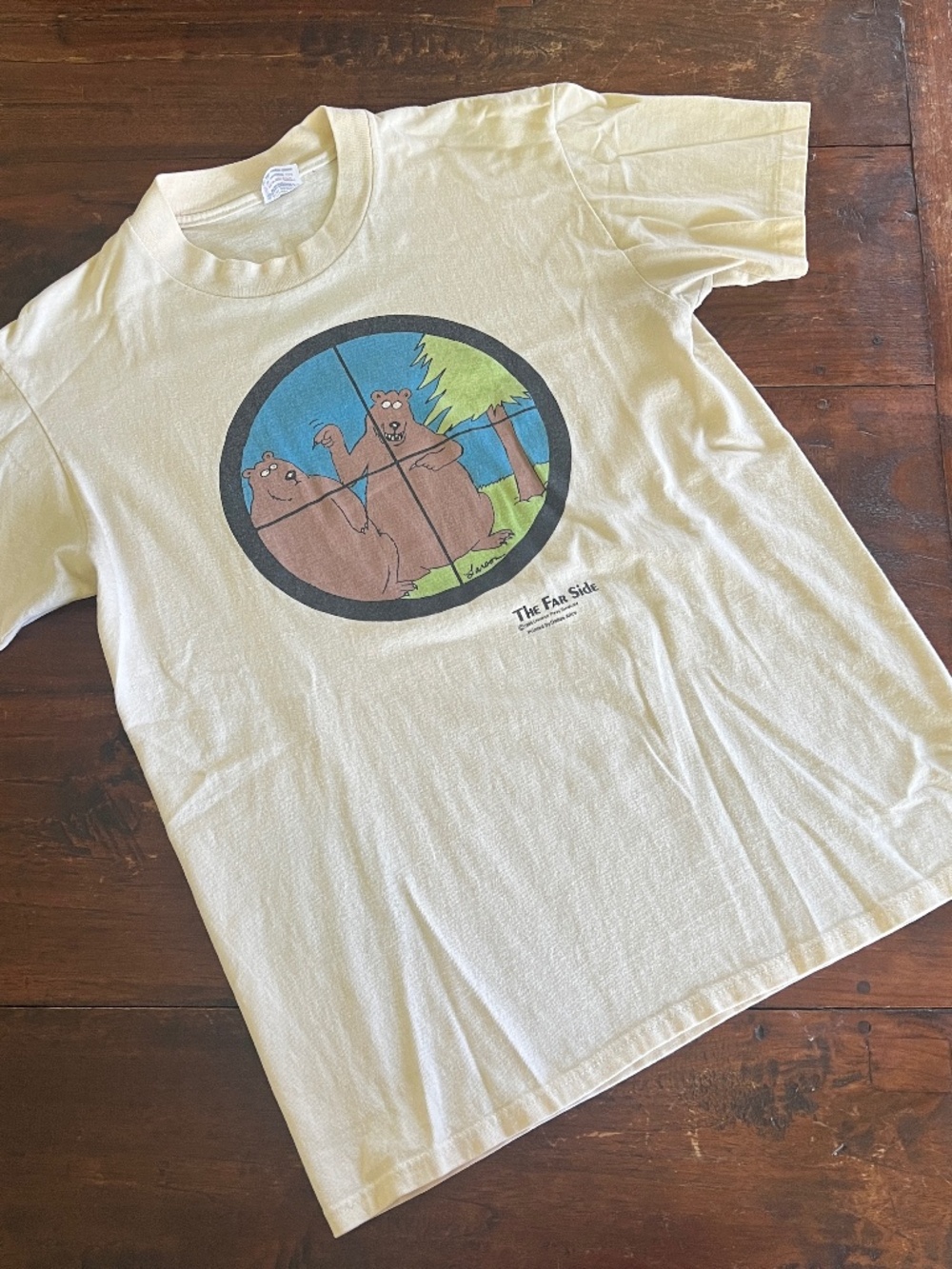 Vintage 80s THE FAR SIDE Gary Larson Bears Cartoon Comic Graphic T-Shirt M